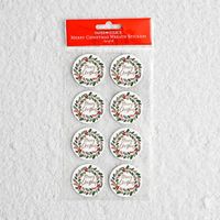 Floral Wreath Circle Stickers