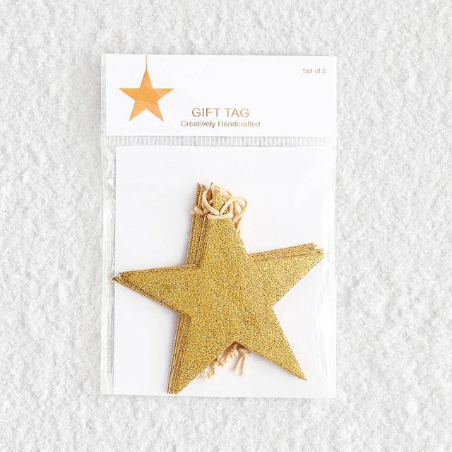 Gold Glitter Kraft Gift Tags | Paper Source