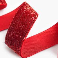 Red Sparkle Mylar Ribbon