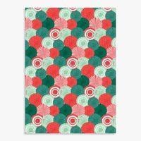 Christmas Paper Fans Wrapping Paper