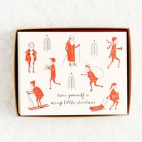 Skinny Santas Holiday Card Set