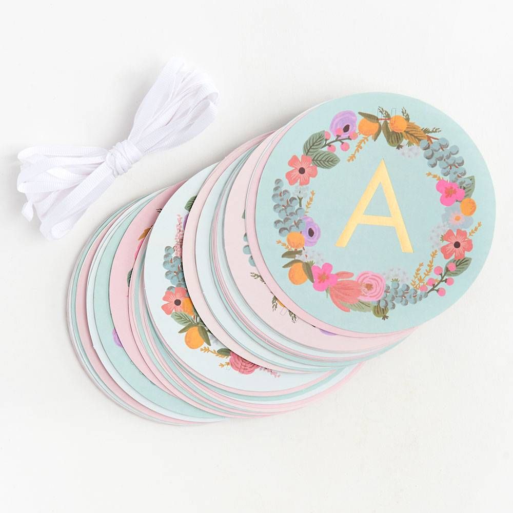 Garden Party Letter Garland