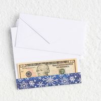 Snowflakes on Night Money Cards