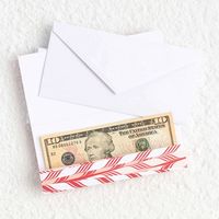 Candy Cane Stripe Money Cards