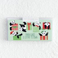 Panda Claus Money Cards