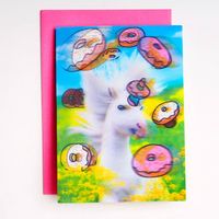 Unicorn and Donuts Birthday Card