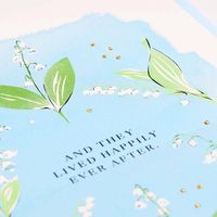 Lily of the Valley Wedding Card