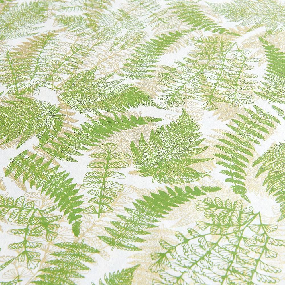 Ferns on Cream Handmade Paper