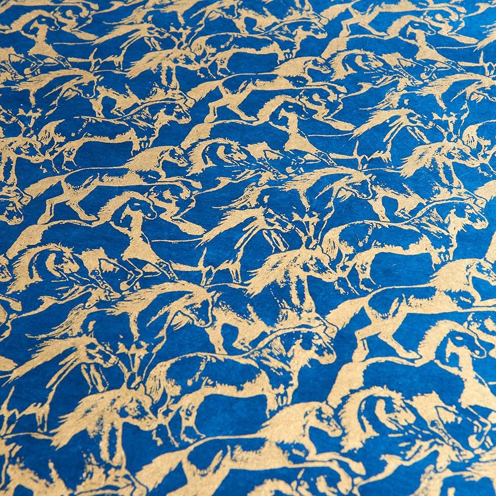 Gold Horses Handmade Paper