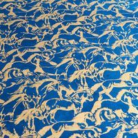 Gold Horses Handmade Paper