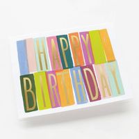 Happy Birthday Foil Stationery Set