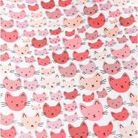 Cat Faces Flat Wrap