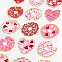 Donut Heart Stickers