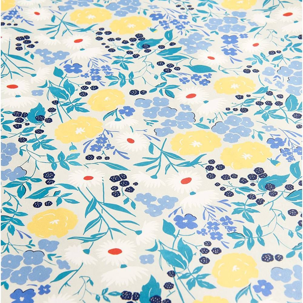 Blackberry Floral Flat Wrap