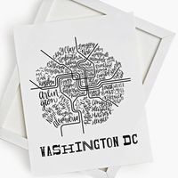 Washington D.C. Train Line Art Print