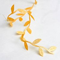 Cream Leaves Ribbon