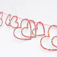 Glitter Heart Garland