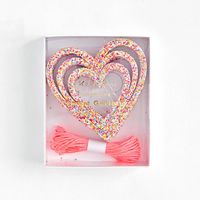 Glitter Heart Garland