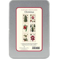 Christmas Botanica Vintage Postcard Set