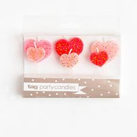 Heart Glitter Candles