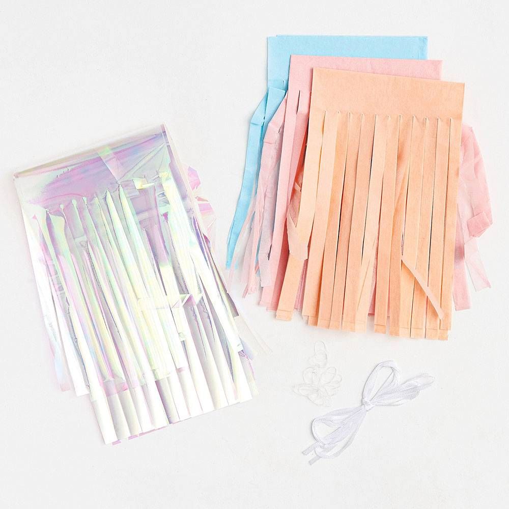 Iridescent Tassel Garland