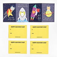 Space Cat Valentine Cards