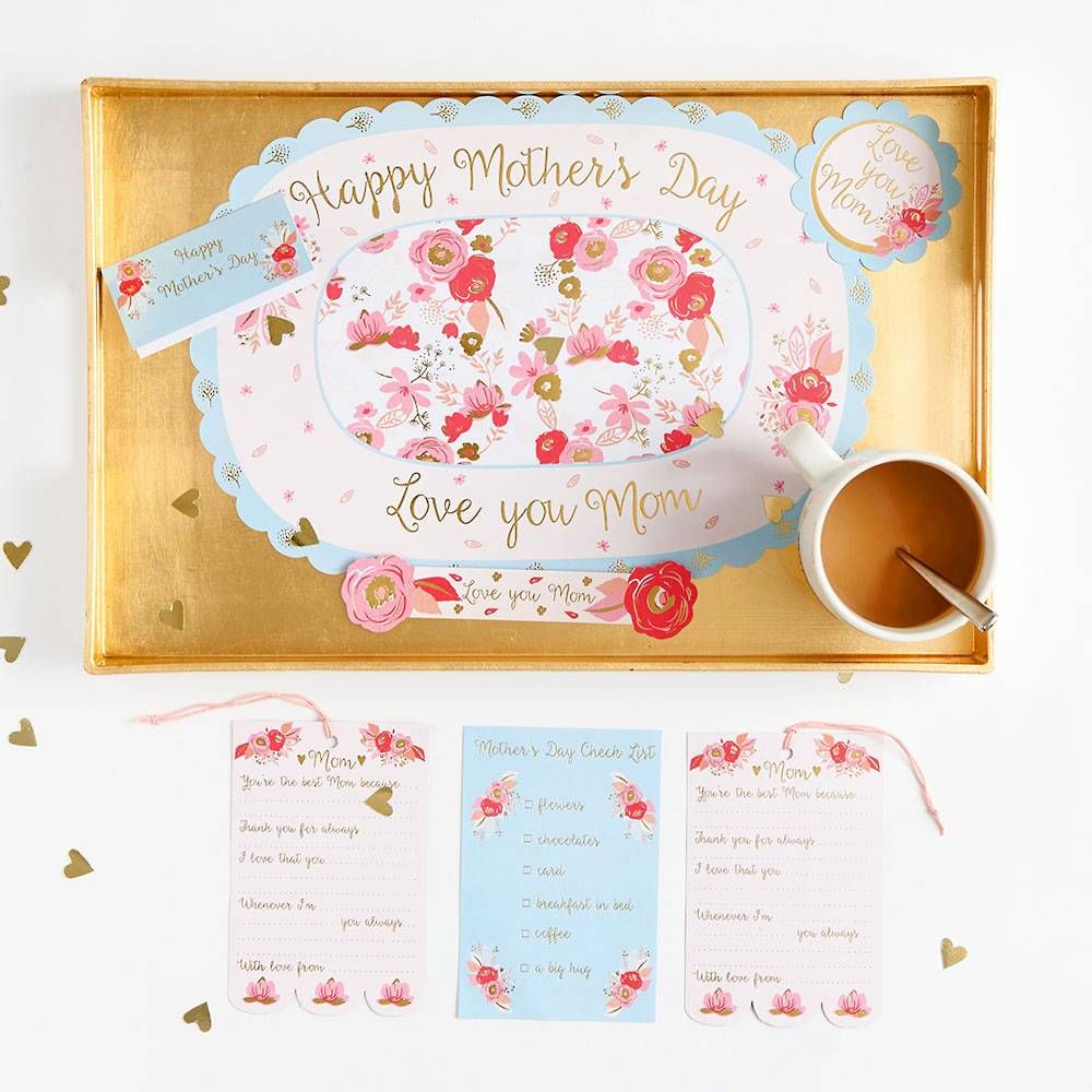 Mother's Day Breakfast Tray Set Kit