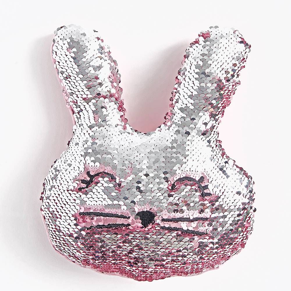 Sequin Bunny Pillow