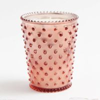 Rose Gold Hobnail Candle