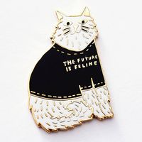 Future is Feline Pin Birthday Card