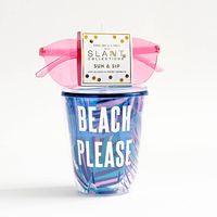 Beach Please Sunglasses Tumbler