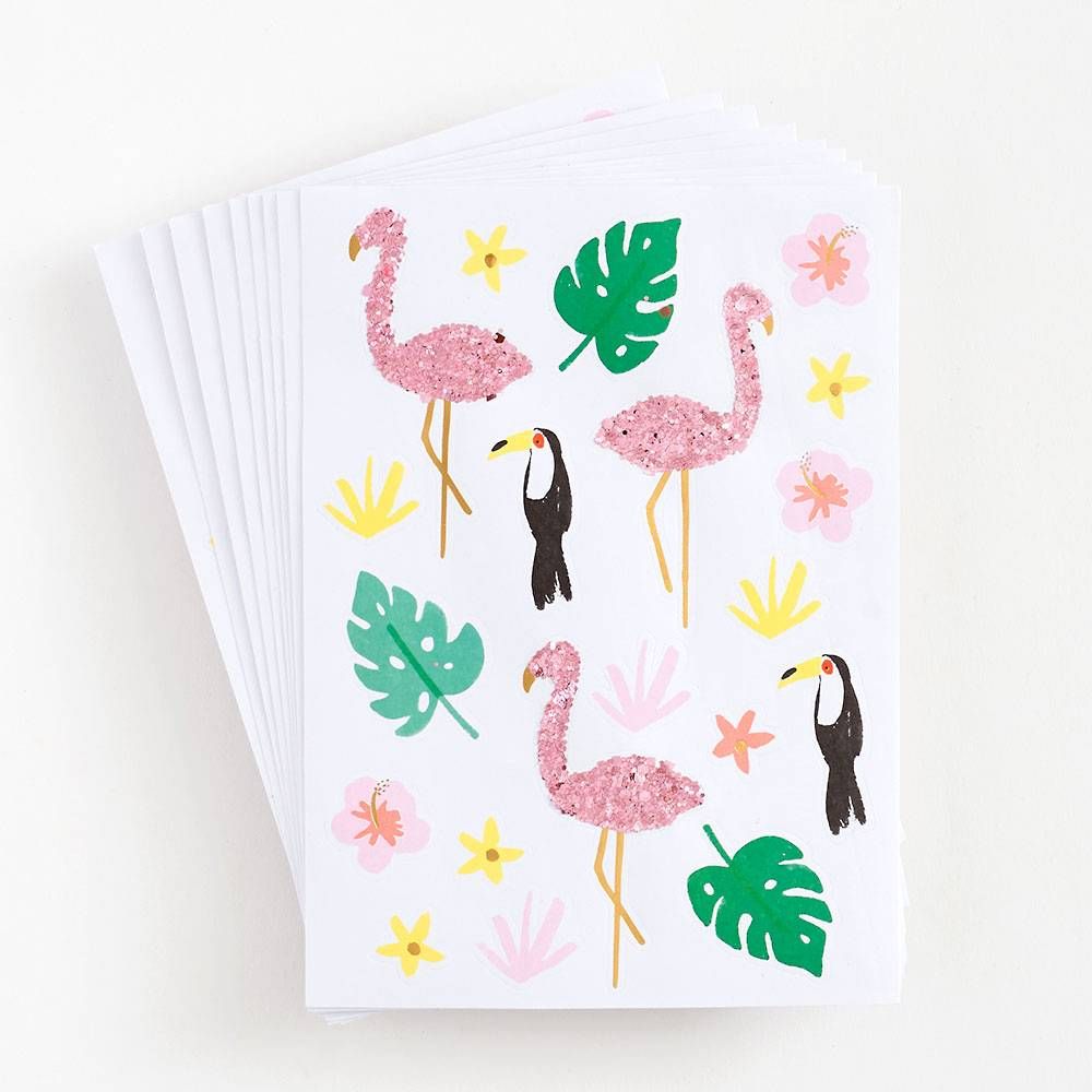 Glitter Tropical Stickers