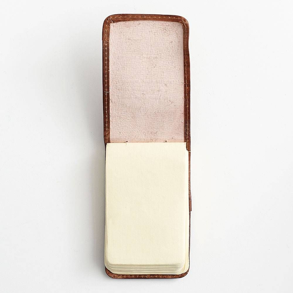 Leather Foldover Quote Notepad