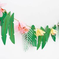 Tropical Leaf Die-Cut Garland