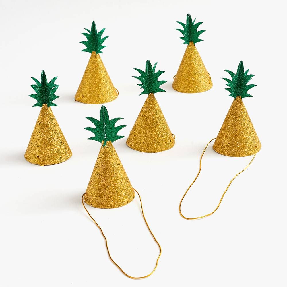 Mini Pineapple Party Hats