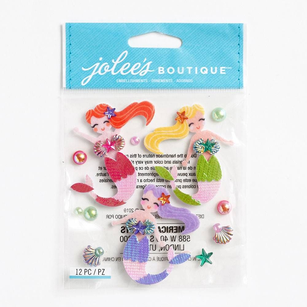Dimensional Mermaid Stickers