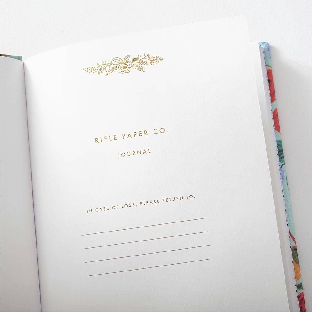Garden Party Fabric Journal