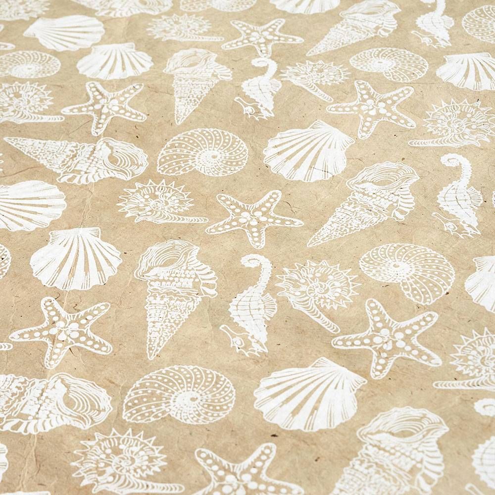 Seashells and Seahorses Handmade Paper