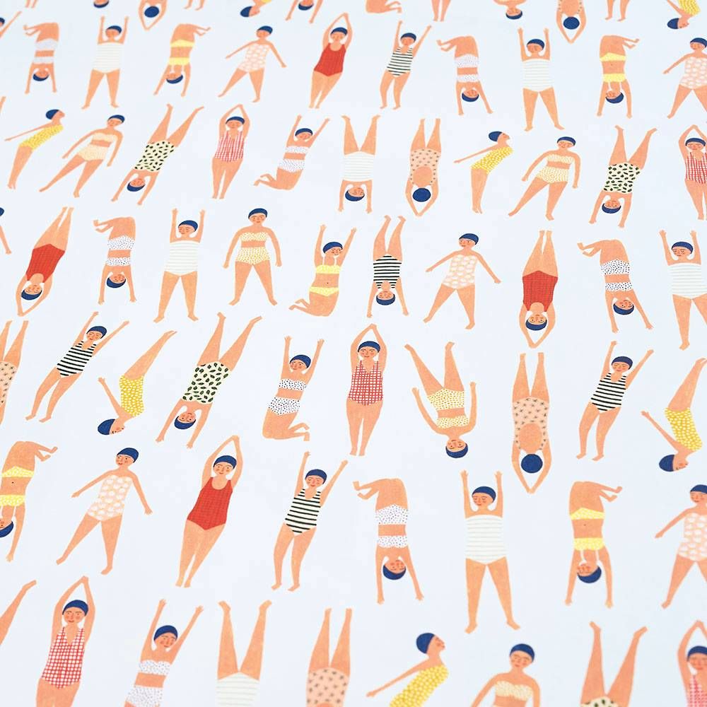 Synchronized Swimmers Flat Wrap