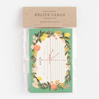 Citrus Floral Recipe Cards