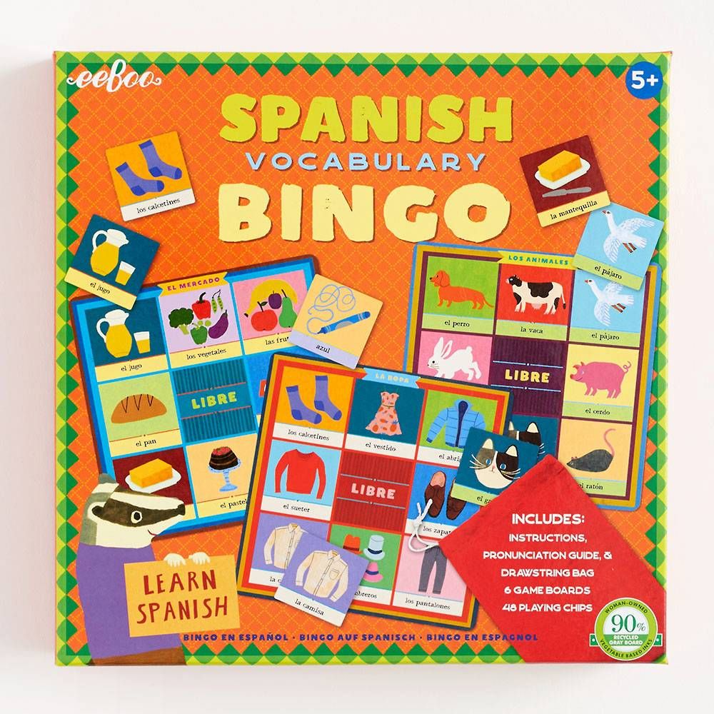 Spanish Vocabulary Bingo