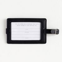 Black Luggage Tag