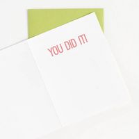 Congrats Words Graduation Card