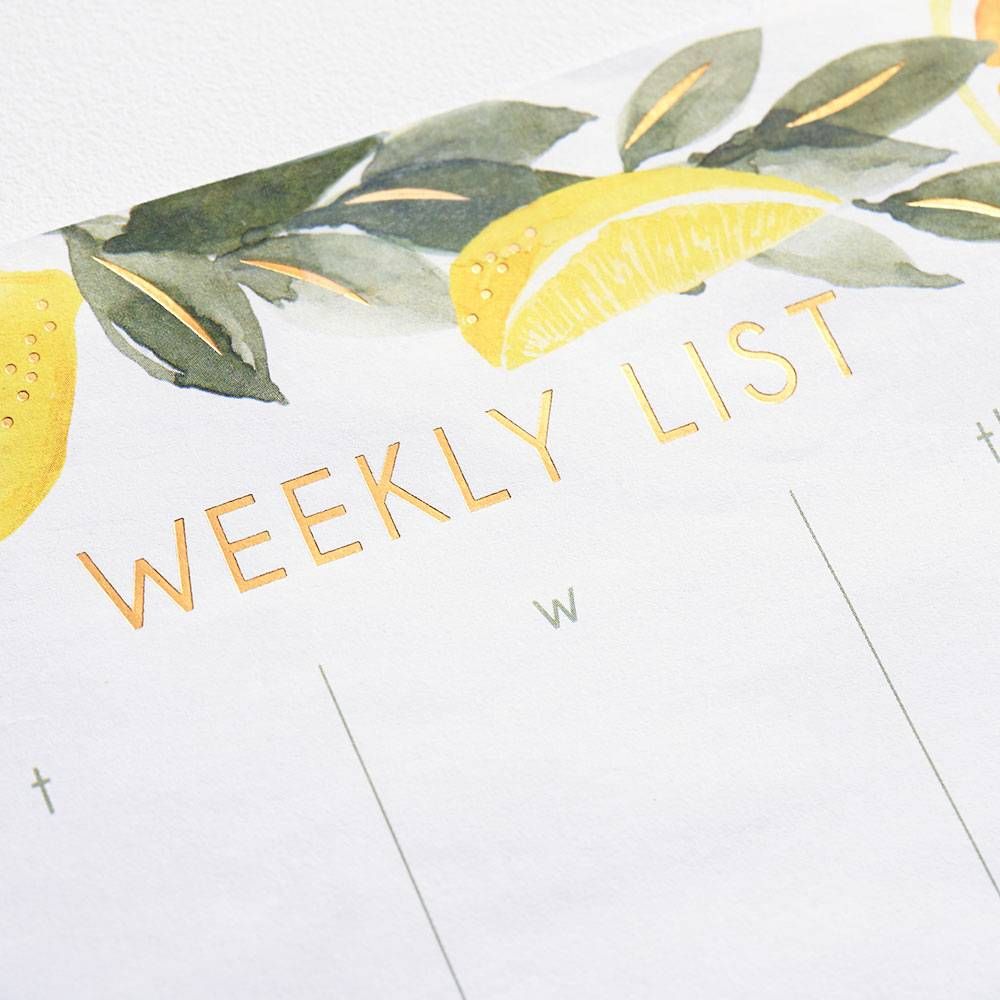 Tuscany Square Weekly List Pad