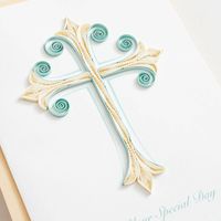 Quilling On Your Special Day Cross Card