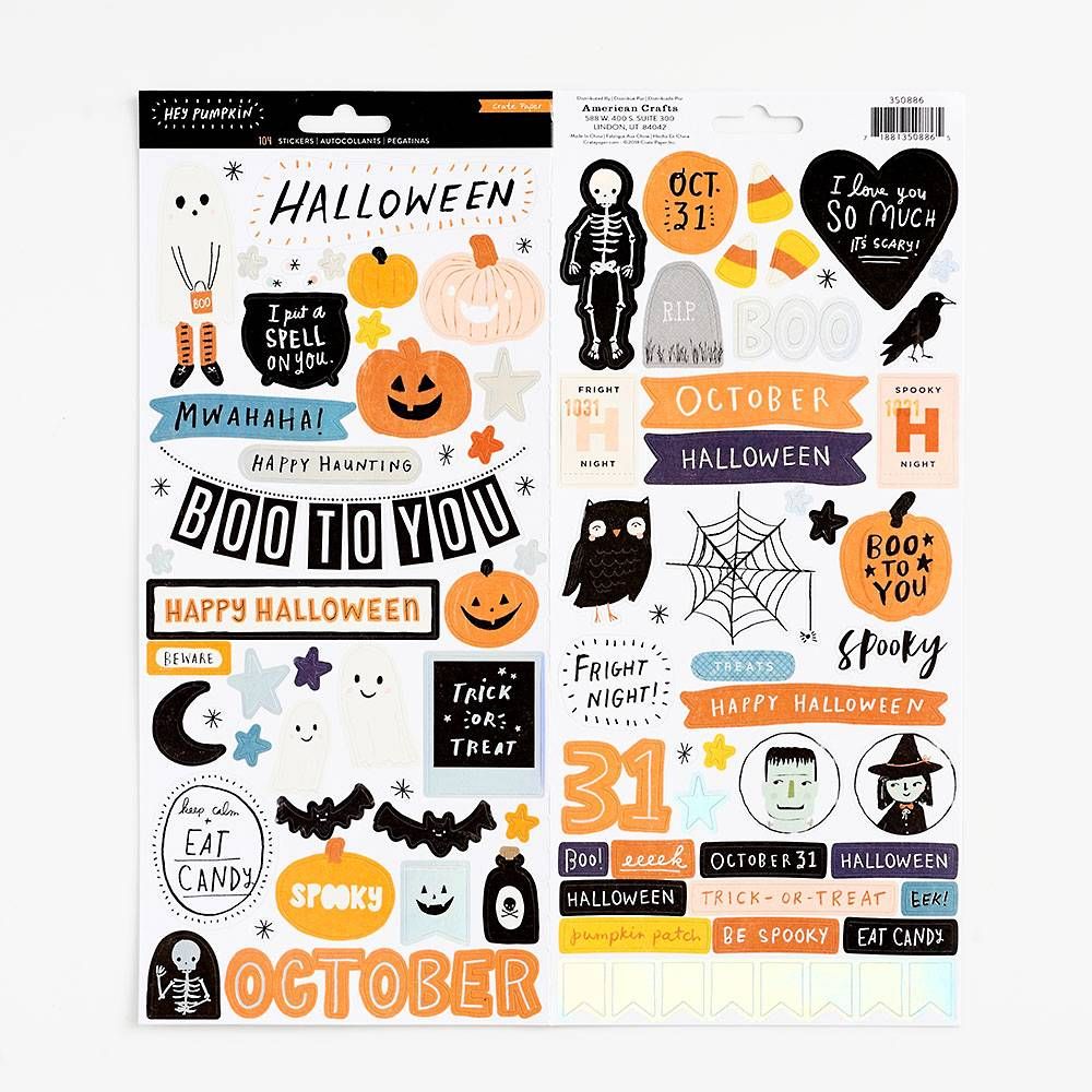 Halloween Sticker Sheet