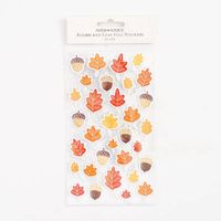 Acorn and Leaf Foil Stickers