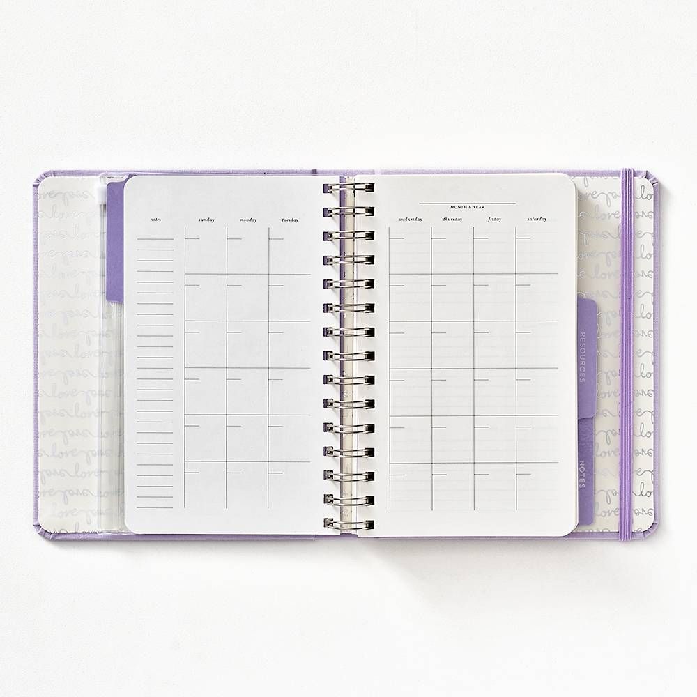 "Engaged" Lilac Planner