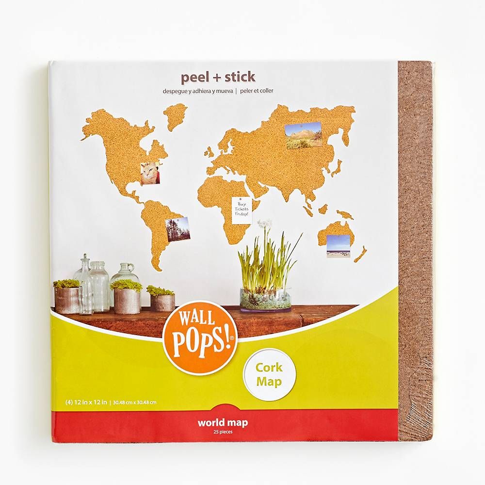 Cork Map Wallpop