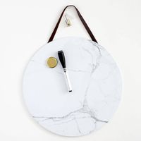 Round Marble Dry Erase Board